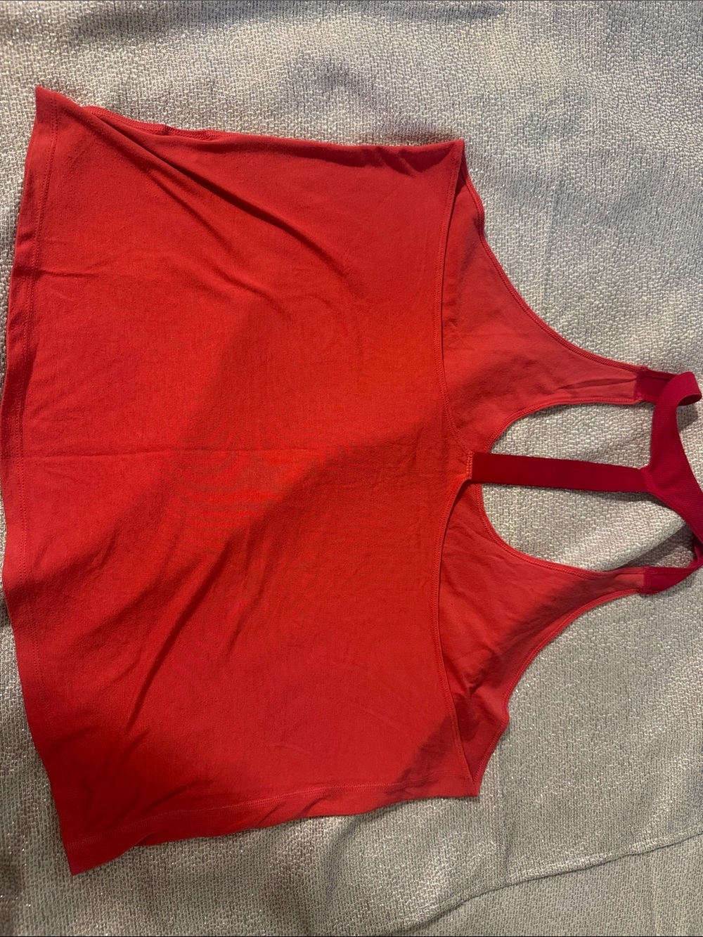 Nike Red Racerback Crop Tank - Picture 3 of 4
